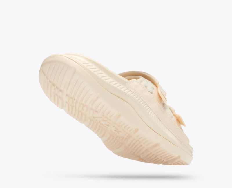 HOKA Ora Luxe Men's Slide Cream | VDG614358