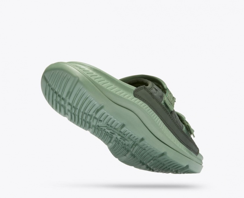 HOKA Ora Luxe Men's Slide Green | VUI504138