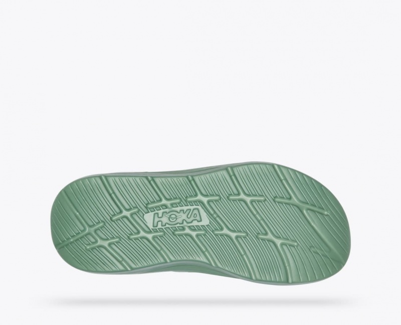 HOKA Ora Luxe Men's Slide Green | VUI504138