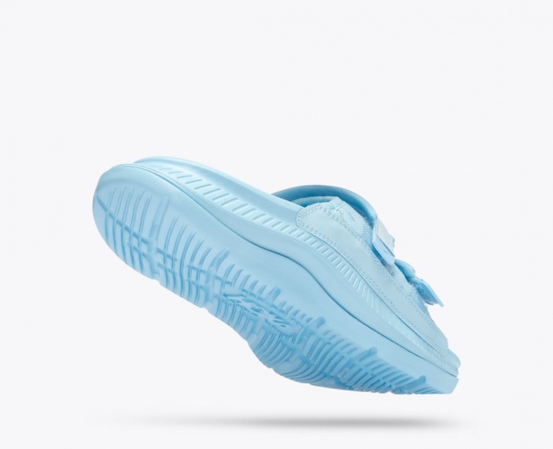 HOKA Ora Luxe Men's Slide Light Blue | YEN812096