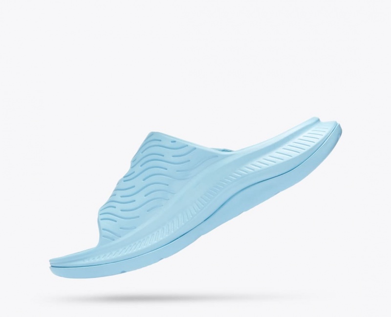 HOKA Ora Luxe Men's Slide Light Blue | YEN812096