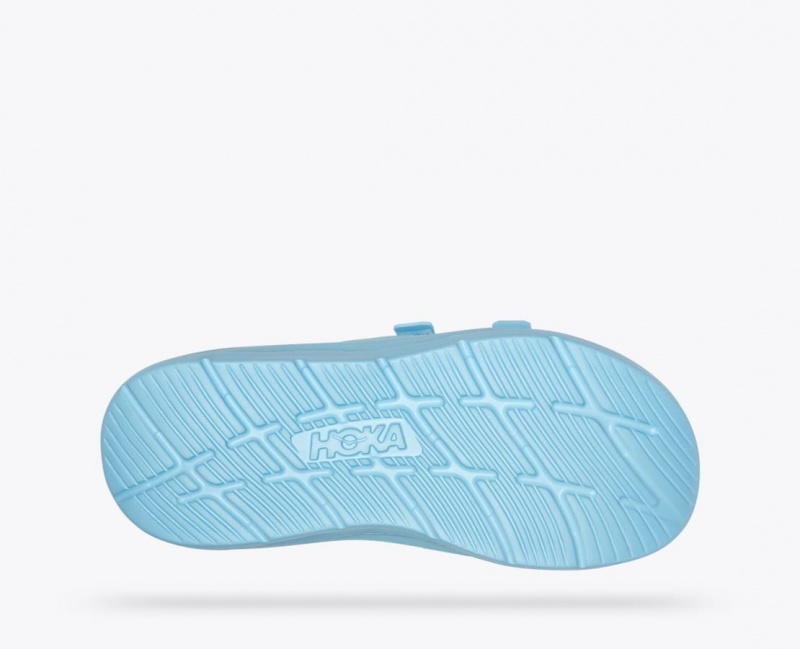 HOKA Ora Luxe Men's Slide Light Blue | YEN812096