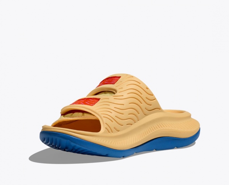 HOKA Ora Luxe Men's Slide Light Orange | YSF198346