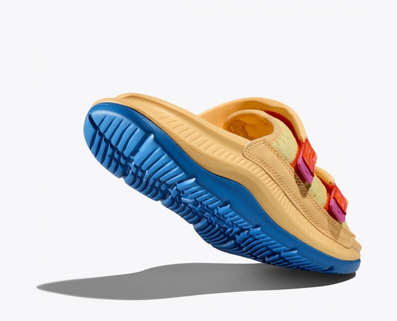 HOKA Ora Luxe Men's Slide Light Orange | YSF198346