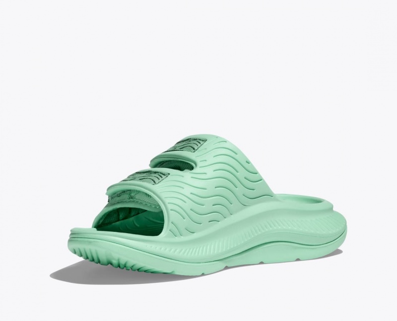 HOKA Ora Luxe Men's Slide Mint | YZE318750