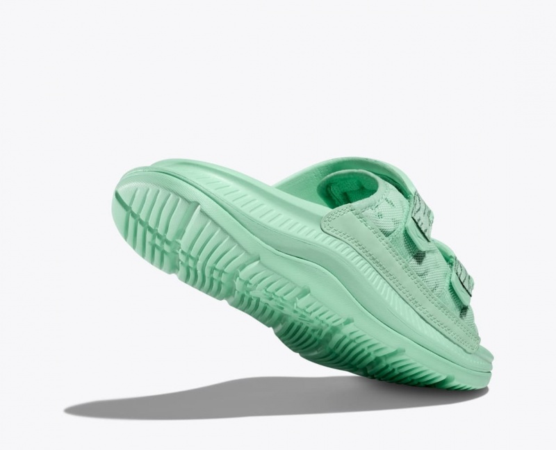 HOKA Ora Luxe Men's Slide Mint | YZE318750