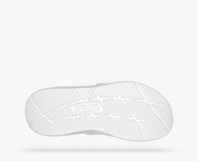 HOKA Ora Luxe Men's Slide White | MLO340967