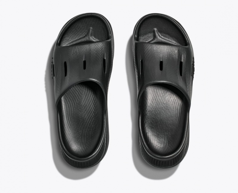 HOKA Ora Recovery 3 Kids' Slides Black | TDK596407