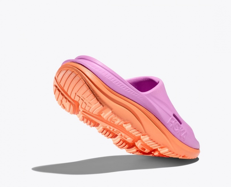 HOKA Ora Recovery 3 Kids' Slides Pink / Orange | BVI304152