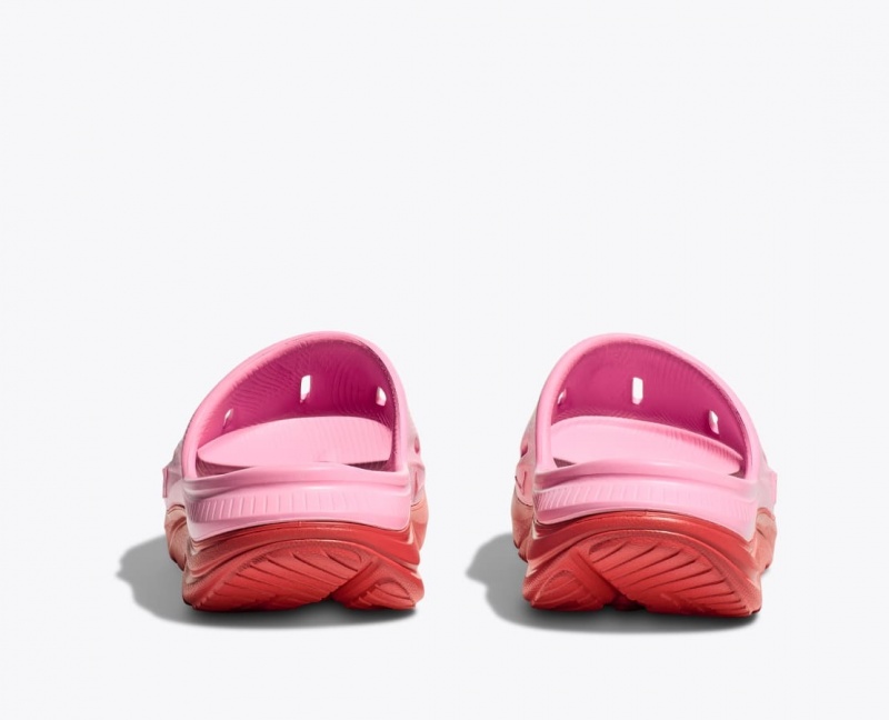 HOKA Ora Recovery 3 Kids' Slides Pink / Red | HTI946283