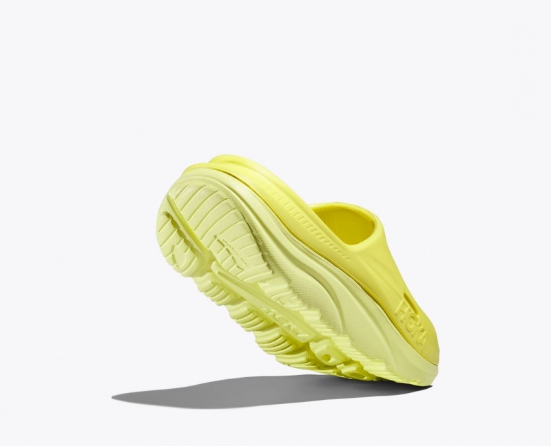 HOKA Ora Recovery 3 Kids' Slides Yellow | NIC156243