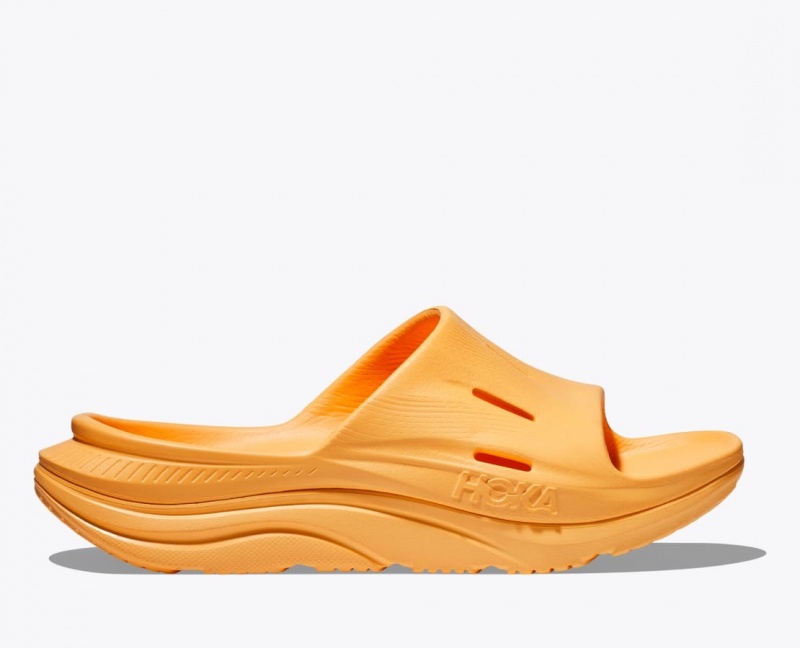 HOKA Ora Recovery 3 Men\'s Slide Dark Orange | YBM293415