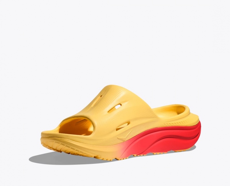 HOKA Ora Recovery 3 Men's Slide Orange / Red | QCX765421