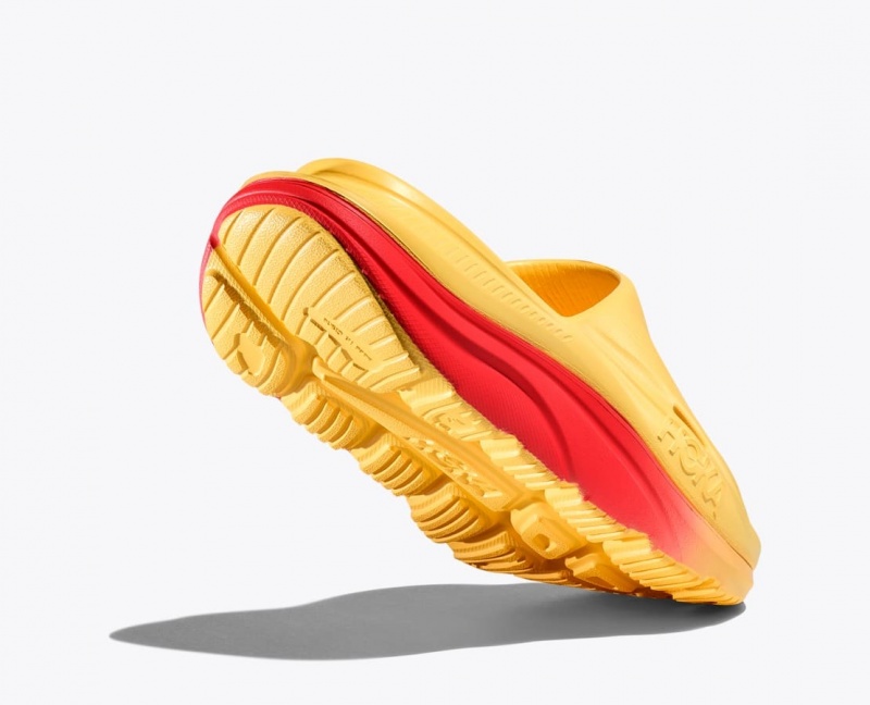 HOKA Ora Recovery 3 Men's Slide Orange / Red | QCX765421