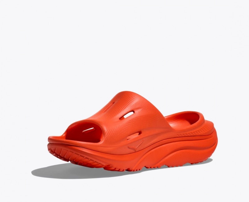 HOKA Ora Recovery 3 Men's Slide Red | EYR581276