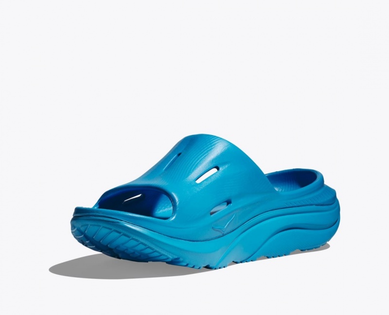 HOKA Ora Recovery 3 Women's Slide Blue | KLP857403