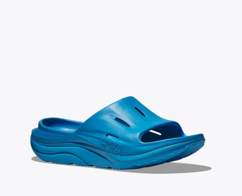 HOKA Ora Recovery 3 Women's Slide Blue | KLP857403