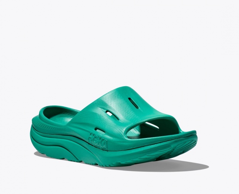 HOKA Ora Recovery 3 Women's Slide Dark Turquoise | SOZ963258