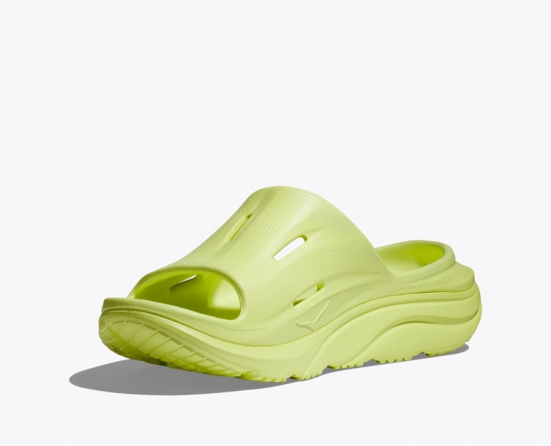 HOKA Ora Recovery 3 Women's Slide Light Green | WQH584261