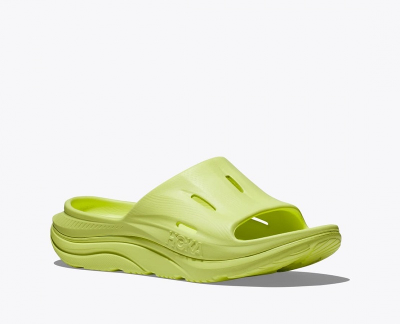 HOKA Ora Recovery 3 Women's Slide Light Green | WQH584261