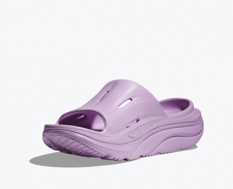 HOKA Ora Recovery 3 Women's Slide Light Purple | LTW156472