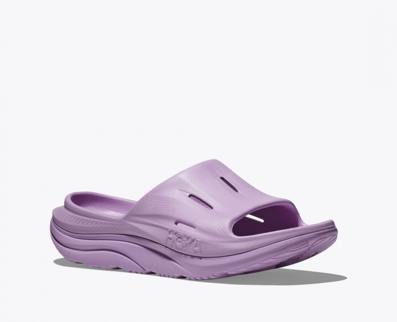 HOKA Ora Recovery 3 Women's Slide Light Purple | LTW156472