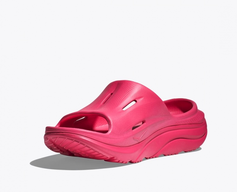 HOKA Ora Recovery 3 Women's Slide Red | CRB854619