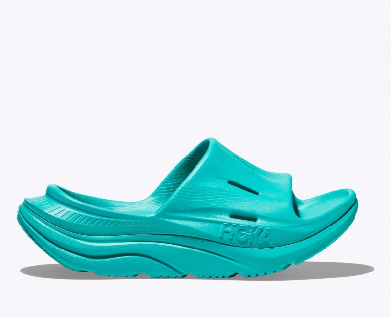 HOKA Ora Recovery 3 Women\'s Slide Turquoise | FSI694015