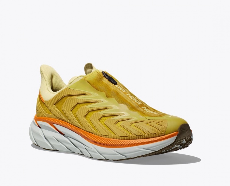 HOKA Project Clifton Women's Sneakers Light Green / Yellow | NYV390875