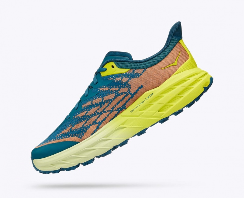 HOKA Speedgoat 5 Men's Trail Running Shoes Dark Green / Orange | TWX541376