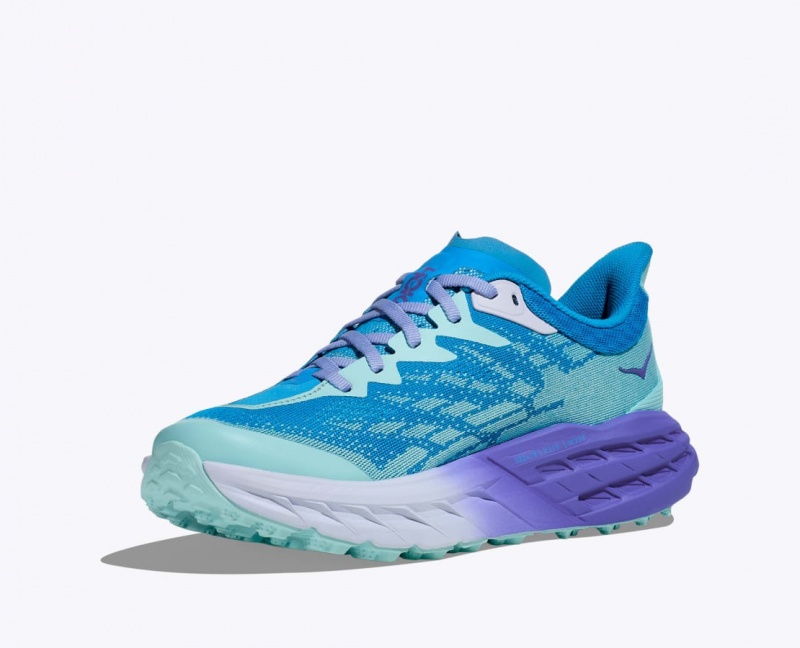 HOKA Speedgoat 5 Women's Trail Running Shoes Blue / Purple | ORT785913