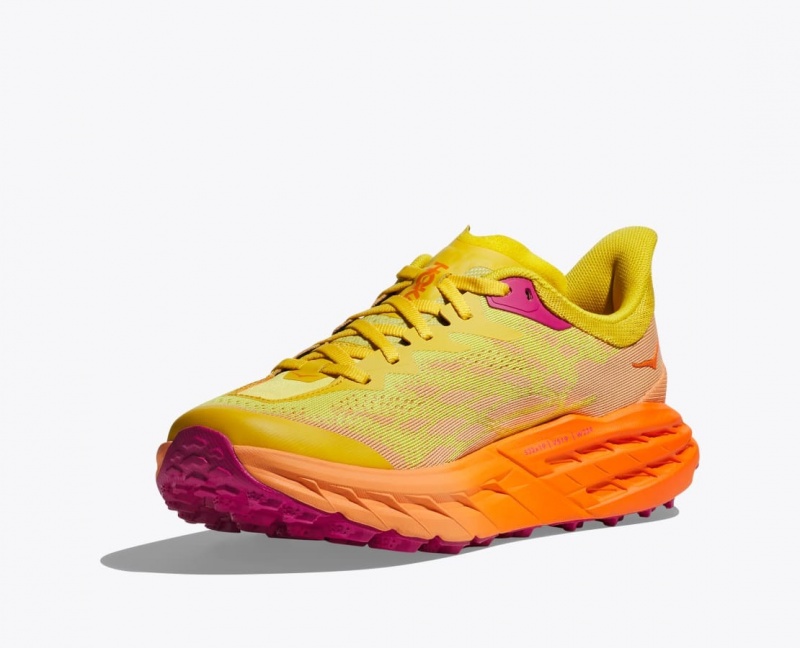 HOKA Speedgoat 5 Women's Trail Running Shoes Yellow / Orange | AVG603781