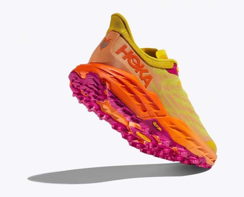 HOKA Speedgoat 5 Women's Trail Running Shoes Yellow / Orange | AVG603781