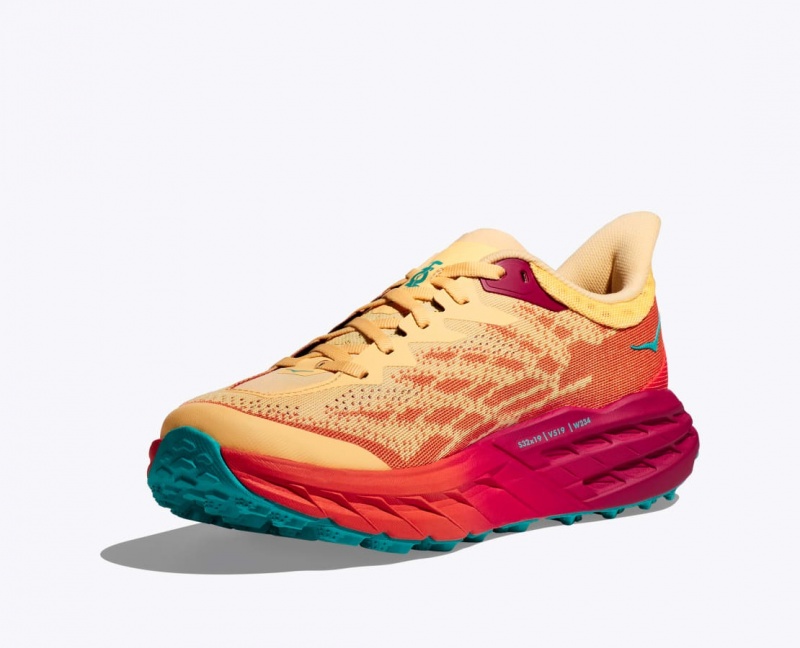 HOKA Speedgoat 5 Women's Trail Running Shoes Orange / Red | YGP762540