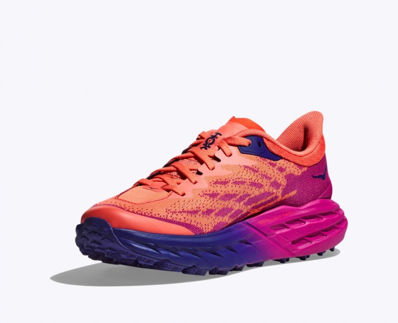 HOKA Speedgoat 5 Women's Trail Running Shoes Orange / Fuchsia | AHK038194