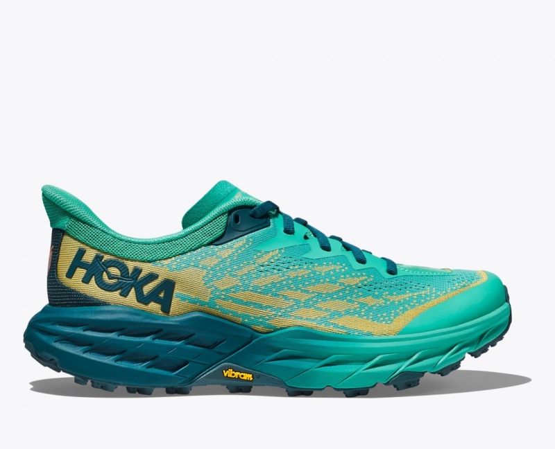 HOKA Speedgoat 5 Women\'s Trail Running Shoes Deep Turquoise | GLA254937