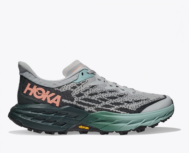 HOKA Speedgoat 5 Women\'s Trail Running Shoes Grey / Black | HXS205861