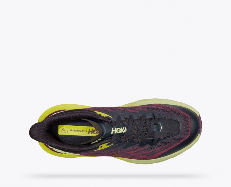 HOKA Speedgoat 5 Women's Trail Running Shoes Dark Red / Black | PLS098751