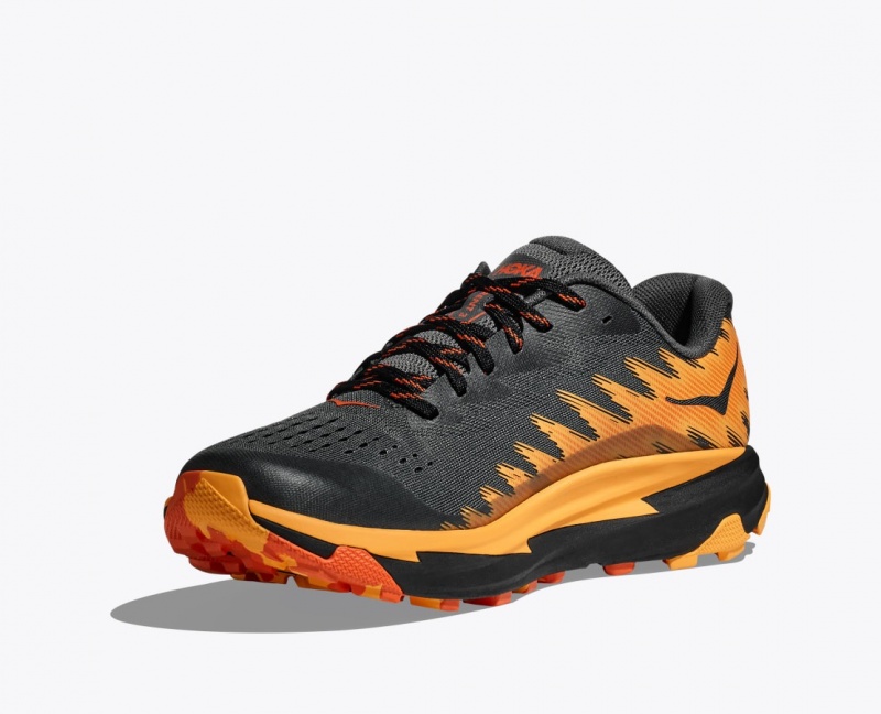 HOKA Torrent 3 Men's Trail Running Shoes Black / Orange | ZJE304562