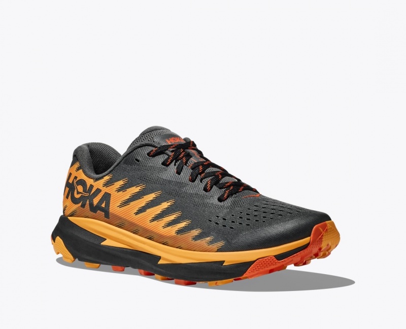 HOKA Torrent 3 Men's Trail Running Shoes Black / Orange | ZJE304562