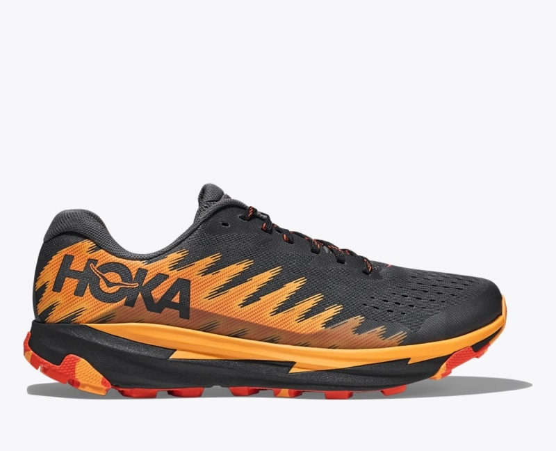 HOKA Torrent 3 Men\'s Trail Running Shoes Black / Orange | ZJE304562