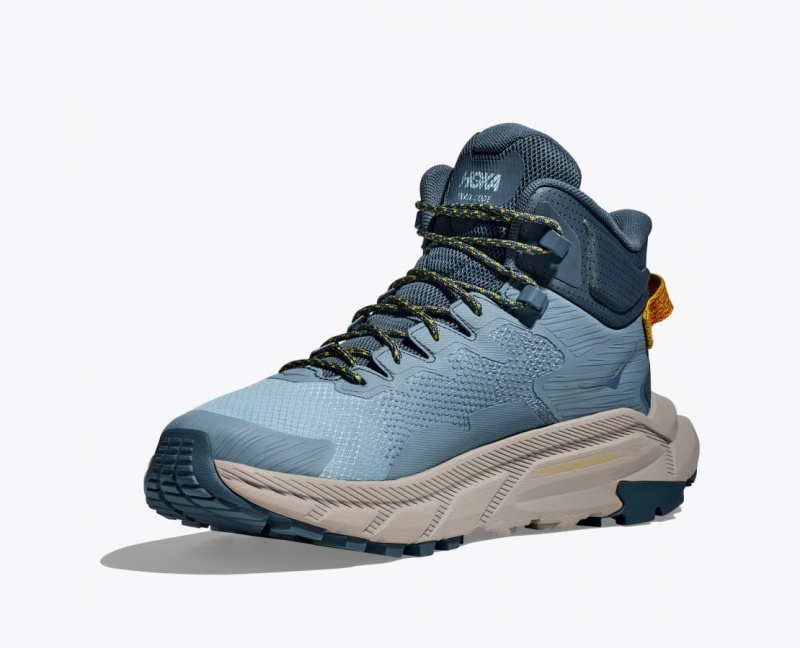 HOKA Trail Code GTX Men's Hiking Boots Blue | BQY405978