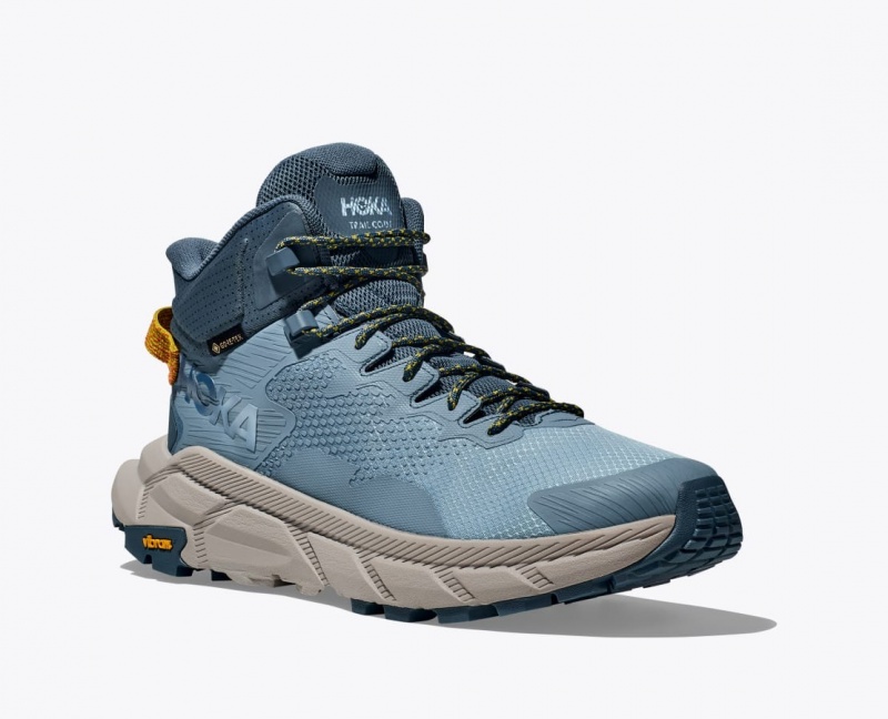 HOKA Trail Code GTX Men's Hiking Boots Blue | BQY405978