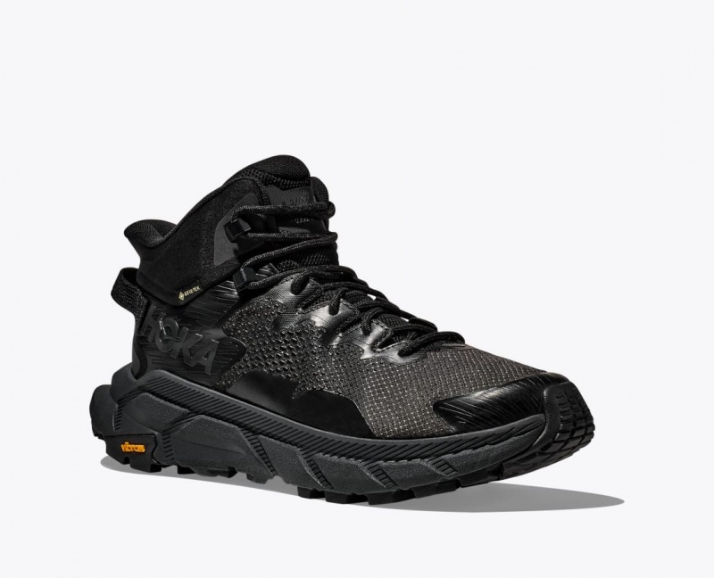 HOKA Trail Code GTX Men's Hiking Boots Black | NUR186472